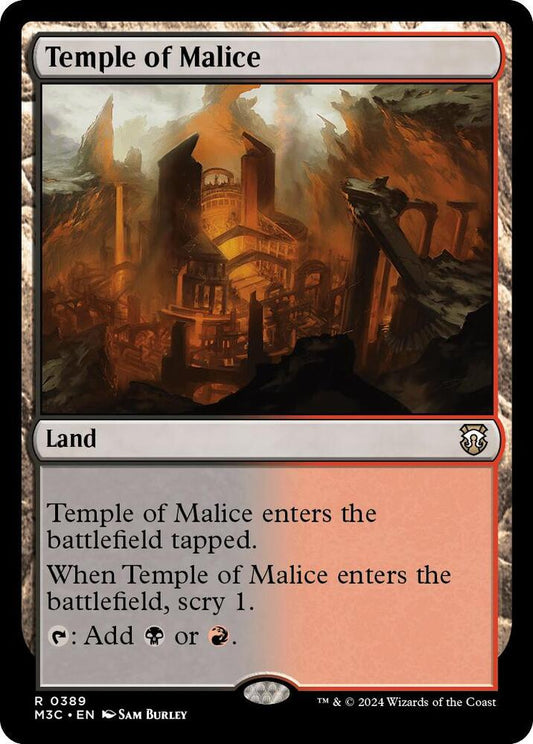 Temple of Malice (Ripple Foil) [Commander: Modern Horizons 3] 389