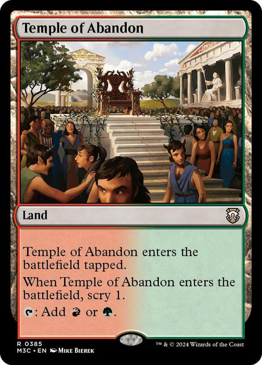 Temple of Abandon (Ripple Foil) [Commander: Modern Horizons 3] 385