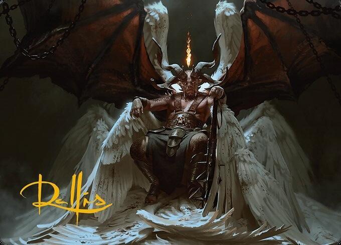 Shilgengar, Sire of Famine Art Card (Gold-Stamped Signature) [Art Series: Modern Horizons 3] 4