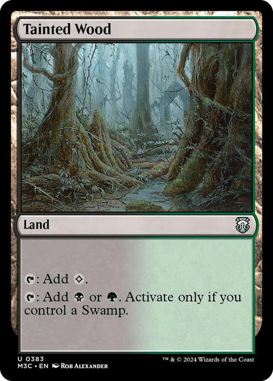 Tainted Wood (Ripple Foil) [Commander: Modern Horizons 3] 383