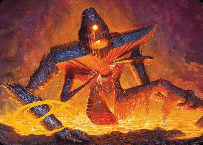 Molten Gatekeeper Art Card (Gold-Stamped Signature) [Art Series: Modern Horizons 3] 5