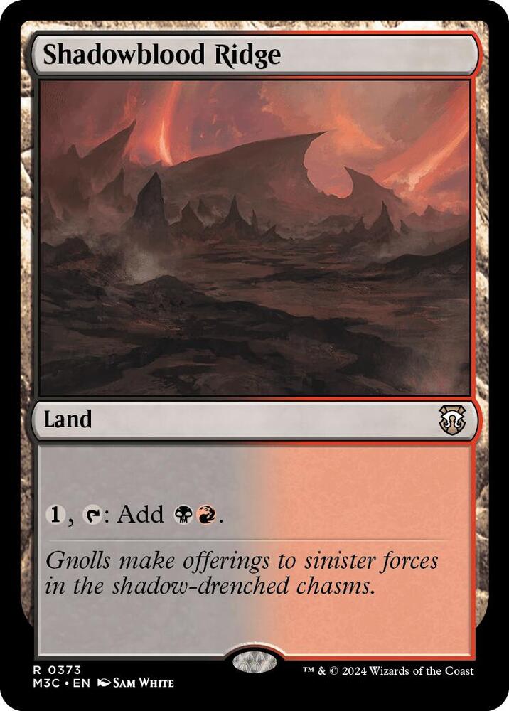 Shadowblood Ridge (Ripple Foil) [Commander: Modern Horizons 3] 373