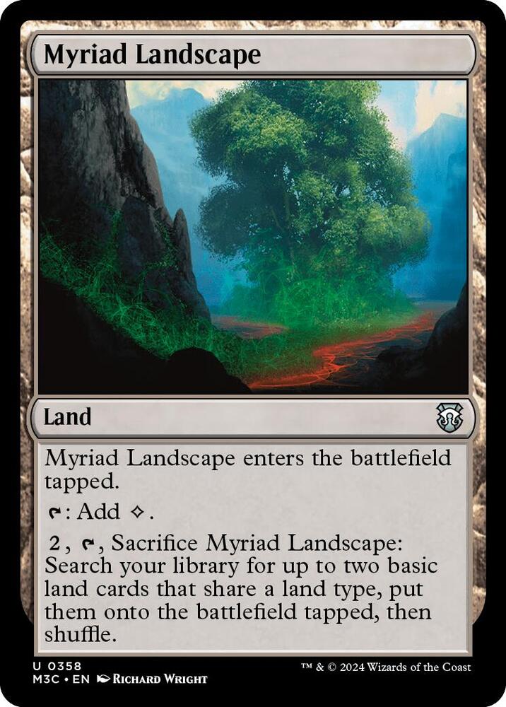 Myriad Landscape (Ripple Foil) [Commander: Modern Horizons 3] 358