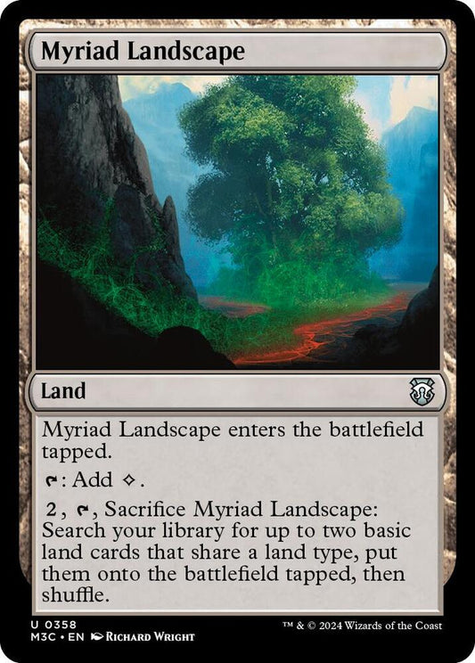 Myriad Landscape (Ripple Foil) [Commander: Modern Horizons 3] 358