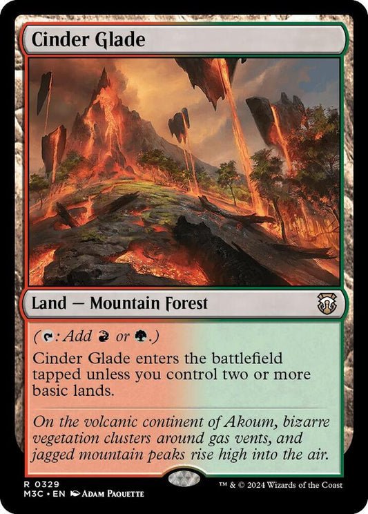 Cinder Glade (Ripple Foil) [Commander: Modern Horizons 3] 329