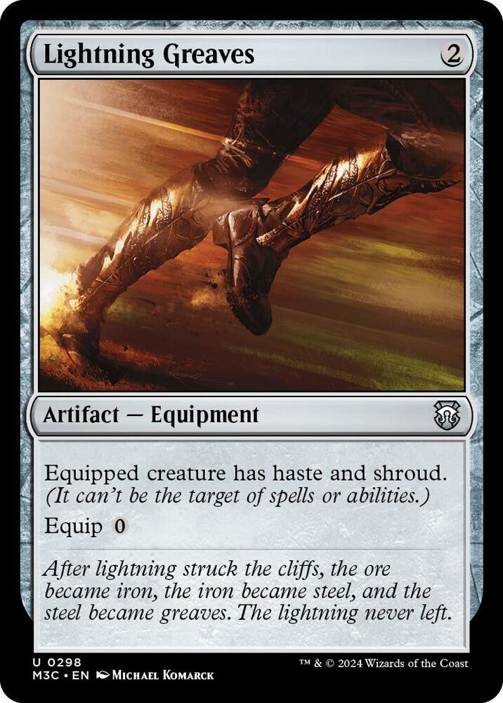 Lightning Greaves (Ripple Foil) [Commander: Modern Horizons 3] 298