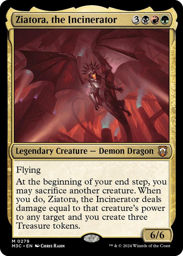 Ziatora, the Incinerator (Ripple Foil) [Commander: Modern Horizons 3] 279