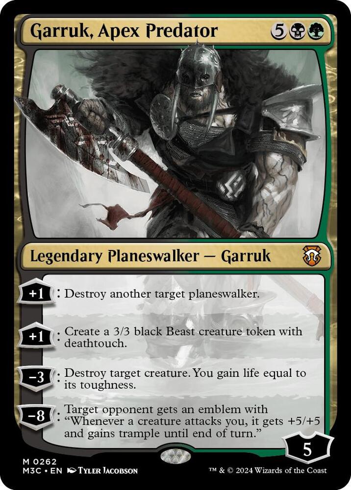 Garruk, Apex Predator (Ripple Foil) [Commander: Modern Horizons 3] 262