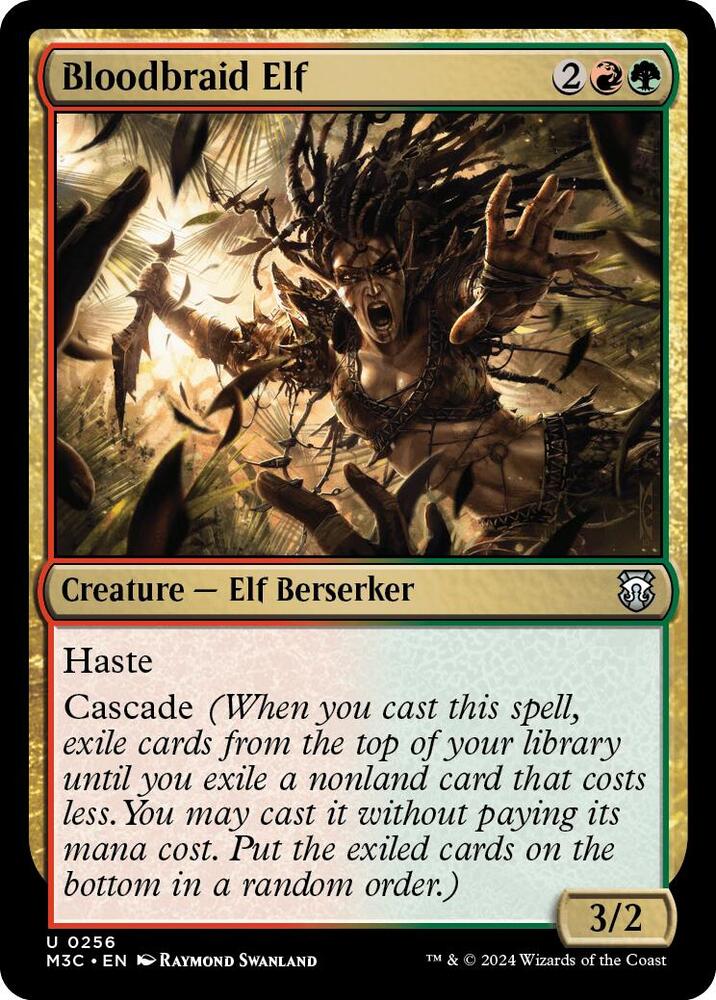 Bloodbraid Elf (Ripple Foil) [Commander: Modern Horizons 3] 256