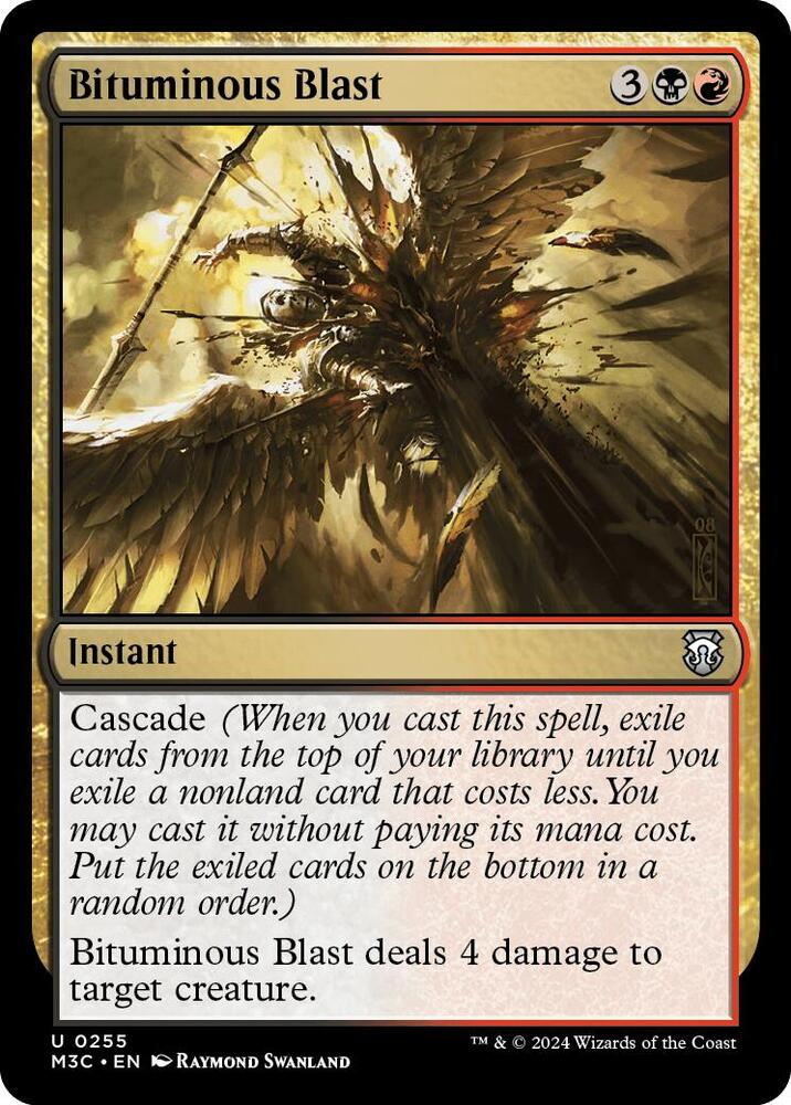 Bituminous Blast (Ripple Foil) [Commander: Modern Horizons 3] 255