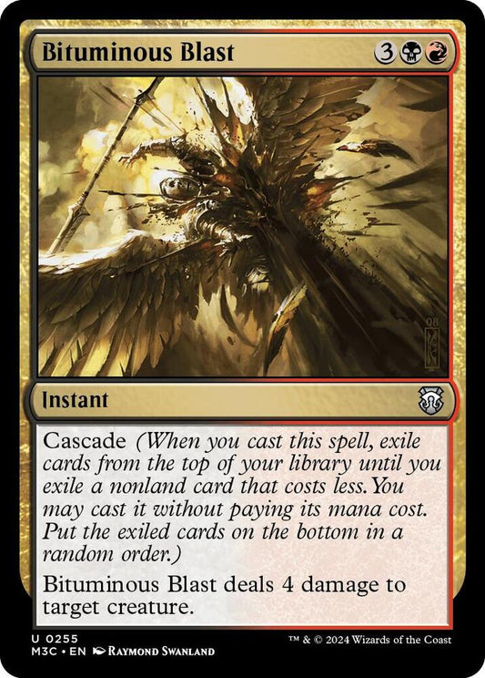 Bituminous Blast (Ripple Foil) [Commander: Modern Horizons 3] 255