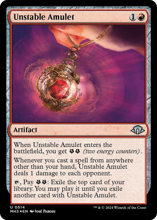 Unstable Amulet (Ripple Foil) [Modern Horizons 3] 514
