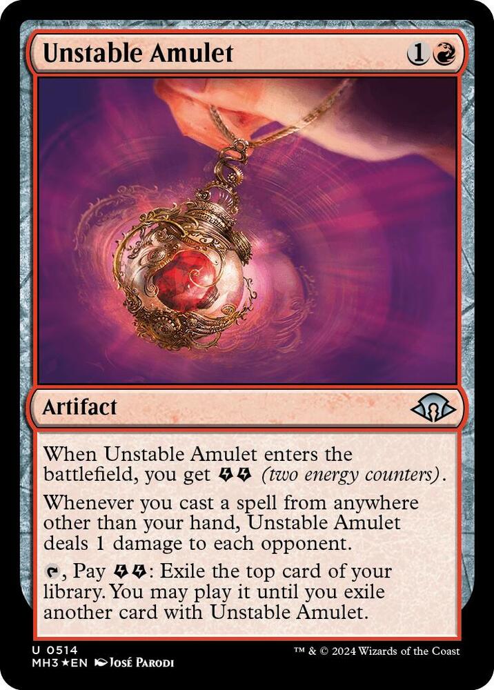 Unstable Amulet (Ripple Foil) [Modern Horizons 3] 514