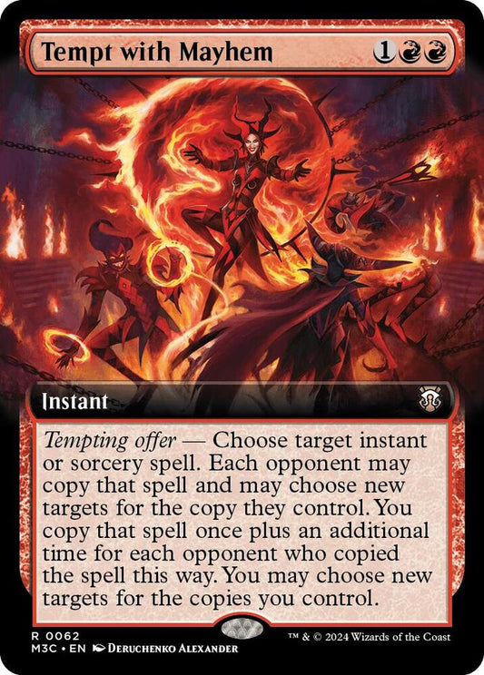 Tempt with Mayhem (Extended Art) (Ripple Foil) [Commander: Modern Horizons 3] 62