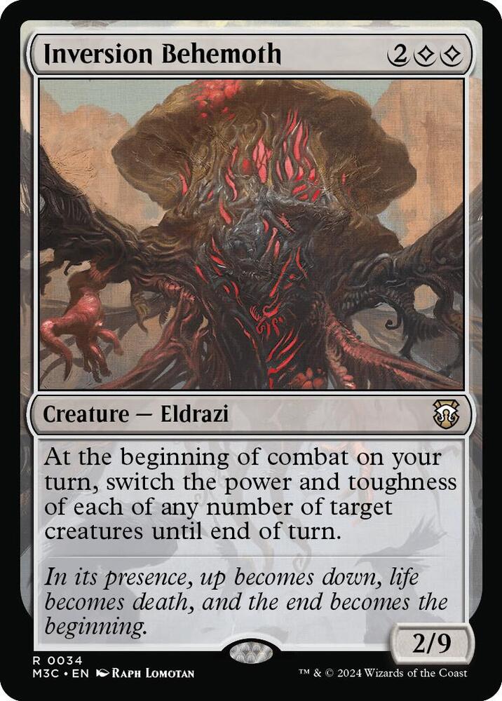 Inversion Behemoth  (Ripple Foil) [Commander: Modern Horizons 3] 34