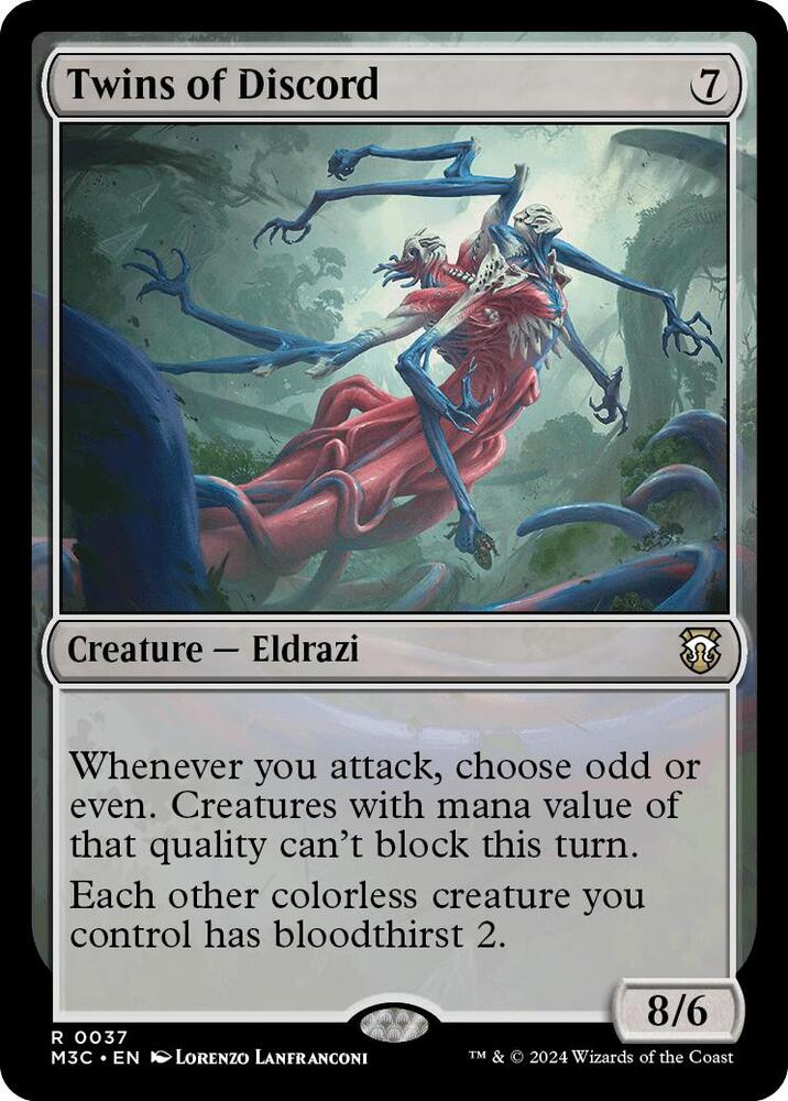Twins of Discord (Ripple Foil) [Commander: Modern Horizons 3] 37