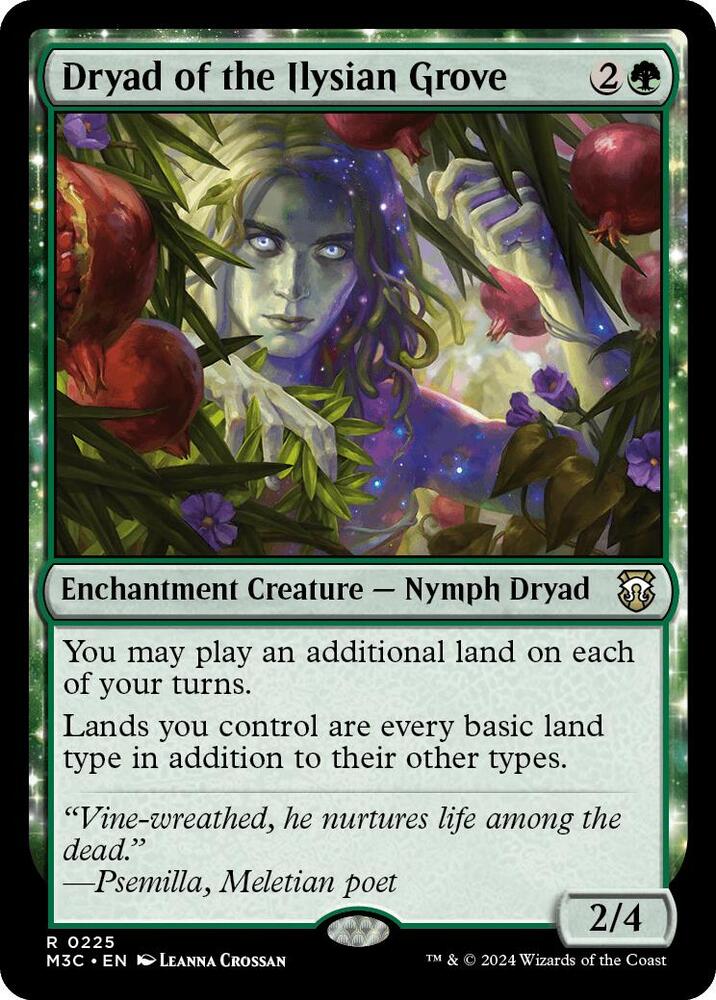 Dryad of the Ilysian Grove (Ripple Foil) [Commander: Modern Horizons 3] 225