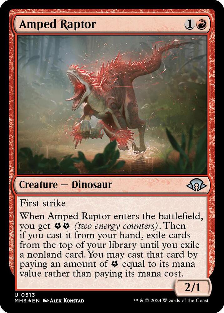 Amped Raptor (Ripple Foil) [Modern Horizons 3] 513