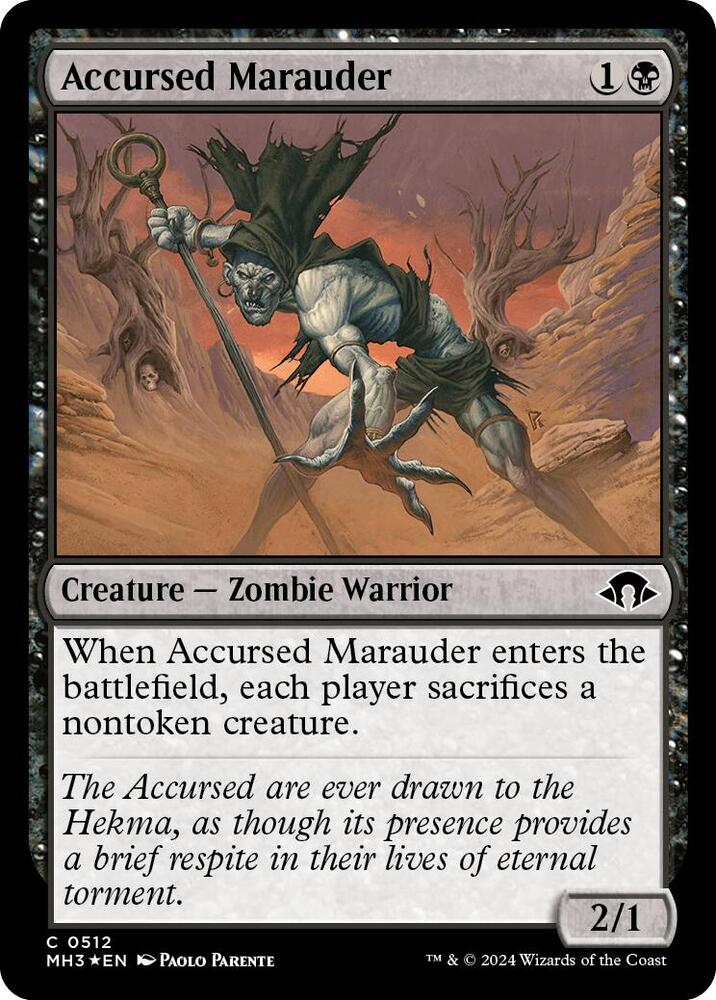 Accursed Marauder (Ripple Foil) [Modern Horizons 3] 512