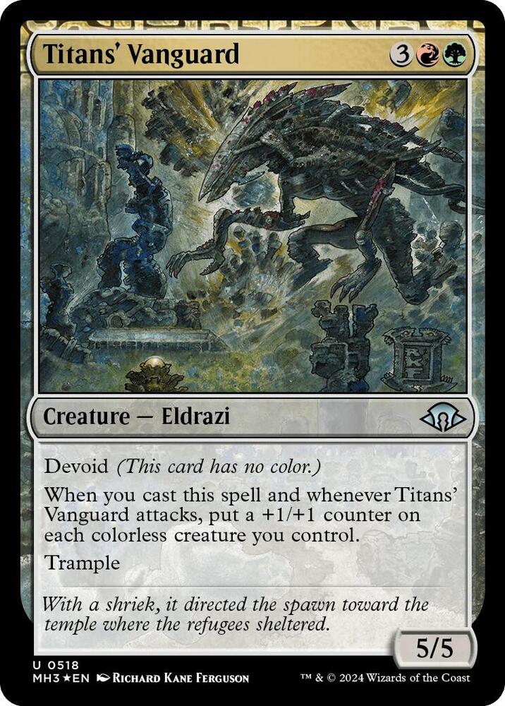 Titans' Vanguard (Ripple Foil) [Modern Horizons 3] 518