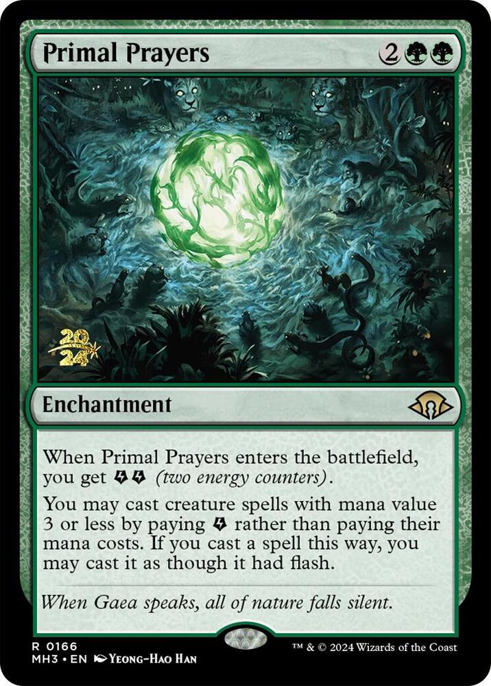 Primal Prayers [Prerelease Cards] 166