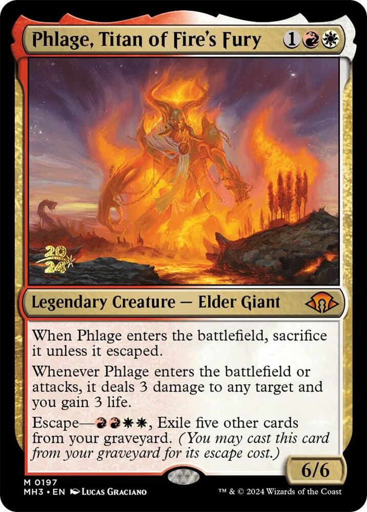 Phlage, Titan of Fire's Fury [Prerelease Cards] 197