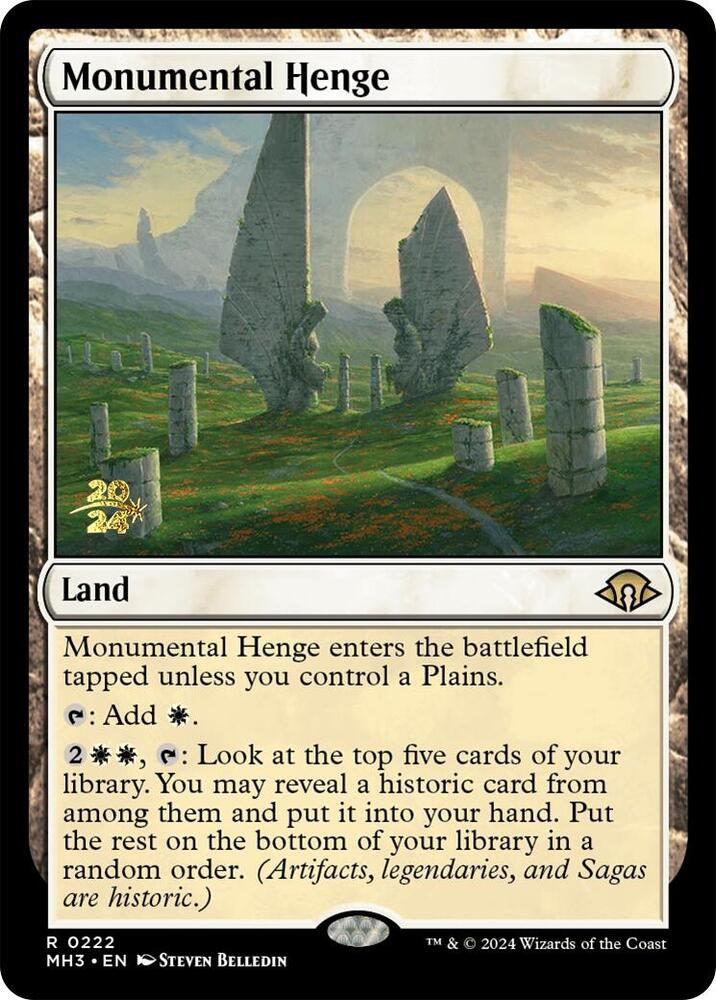 Monumental Henge [Prerelease Cards] 222
