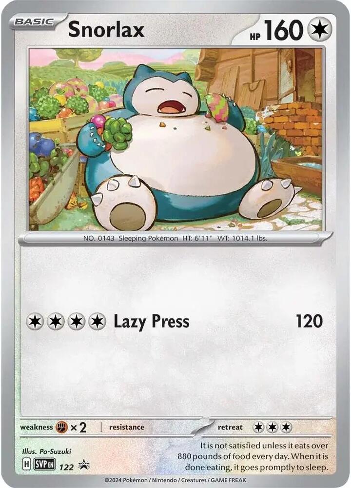 Snorlax - 122 [SV: Scarlet & Violet Promo Cards] 122