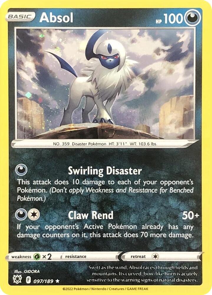 Absol - 097/189 (Cosmos Holo) [Miscellaneous Cards & Products] 097/189