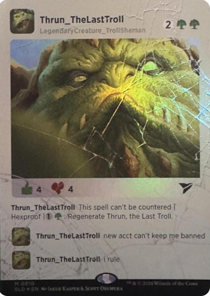 Thrun, the Last Troll (Rainbow Foil) [Secret Lair Drop Series] 810