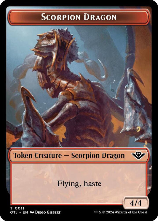 Scorpion Dragon // Plot Double-Sided Token [Outlaws of Thunder Junction] 11 // 20