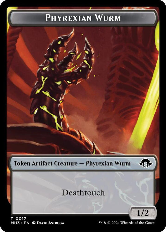 Phyrexian Wurm (0017) // Energy Reserve Double-Sided Token [Modern Horizons 3] 17 // 36