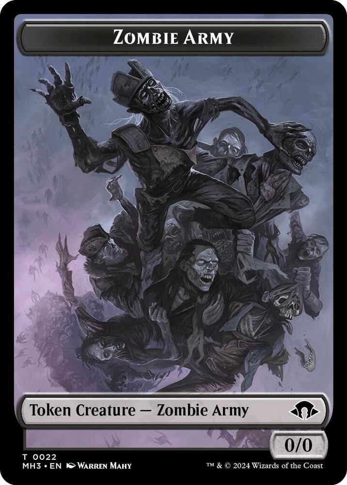 Zombie Army // Energy Reserve Double-Sided Token [Modern Horizons 3] 22 // 36
