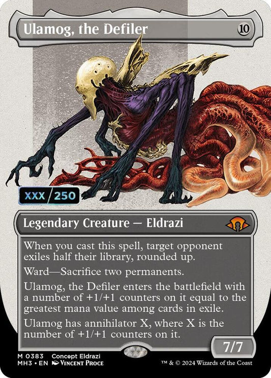 Ulamog, the Defiler (Borderless) (Serial Numbered) [Modern Horizons 3] 383
