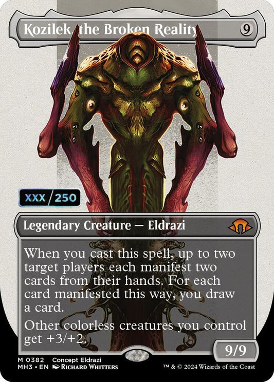 Kozilek, the Broken Reality (Borderless) (Serial Numbered) [Modern Horizons 3] 382