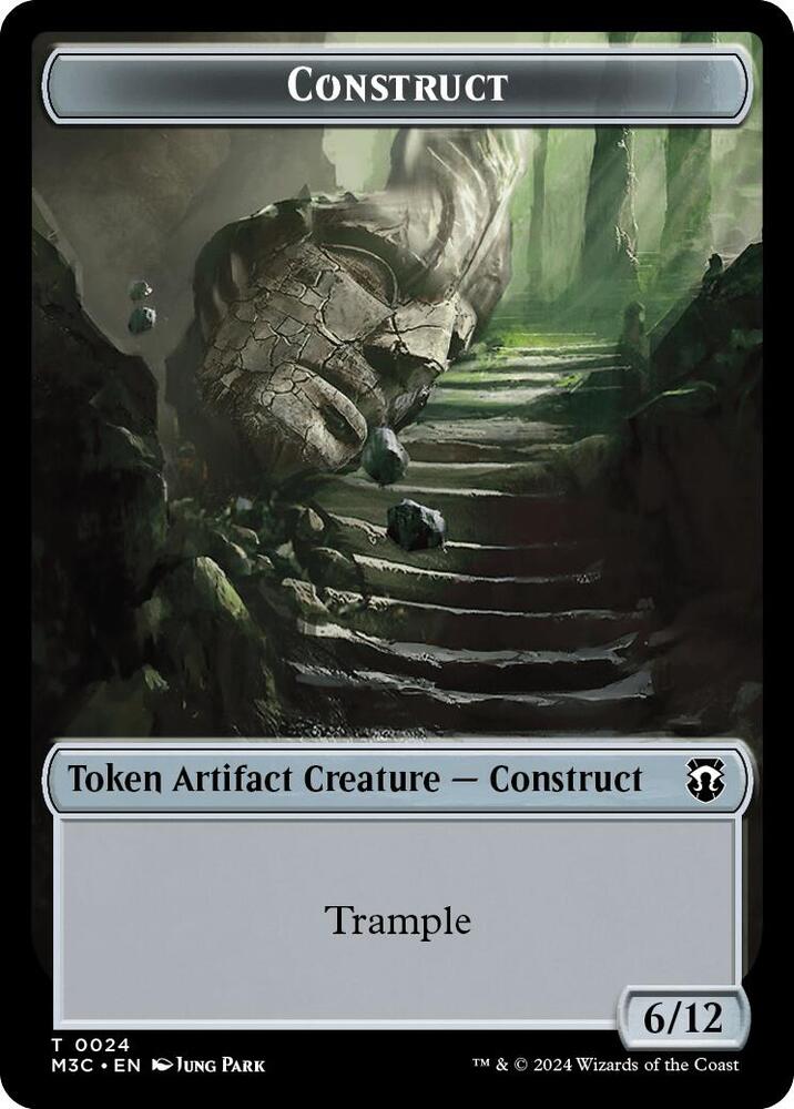 Construct (Ripple Foil) // Myr Double-Sided Token [Commander: Modern Horizons 3] 24 // 25