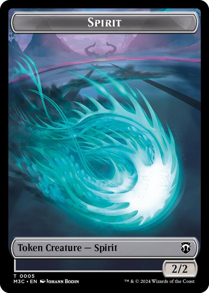 Spirit (Ripple Foil) // Eldrazi Double-Sided Token [Commander: Modern Horizons 3] 5 // 1