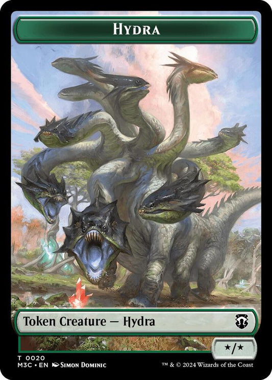 Hydra (Ripple Foil) // Boar Double-Sided Token [Commander: Modern Horizons 3] 20 // 17