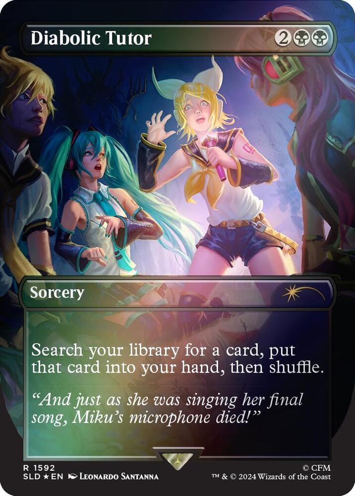 Diabolic Tutor (1592) (Rainbow Foil) [Secret Lair Drop Series] 1592