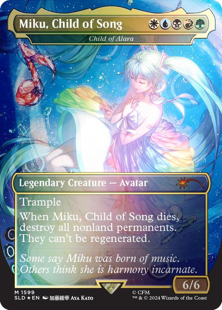 Miku, Child of Song - Child of Alara (Rainbow Foil) [Secret Lair Drop Series] 1599