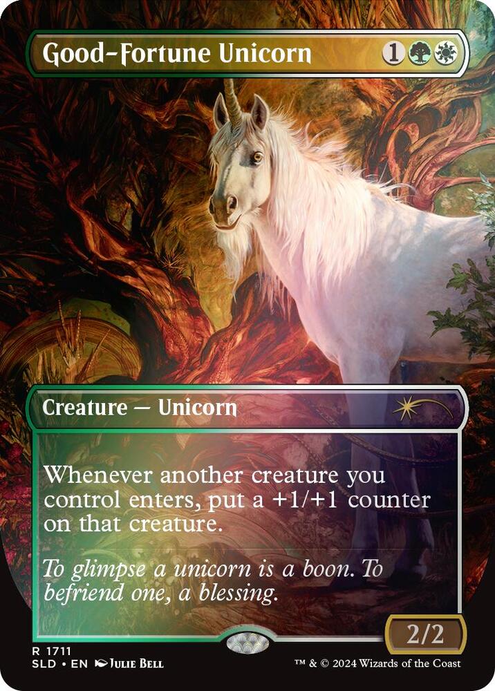 Good-Fortune Unicorn (Rainbow Foil) [Secret Lair Drop Series] 1711