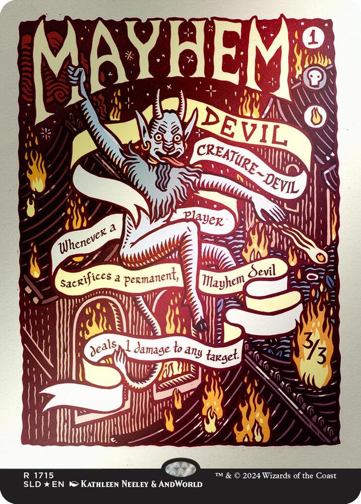 Mayhem Devil (Rainbow Foil) [Secret Lair Drop Series] 1715