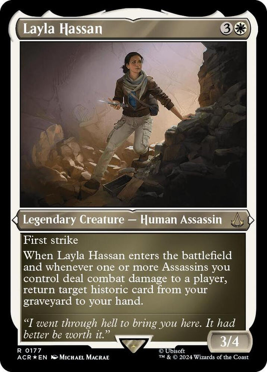 Layla Hassan (Foil Etched) [Universes Beyond: Assassin's Creed] 177