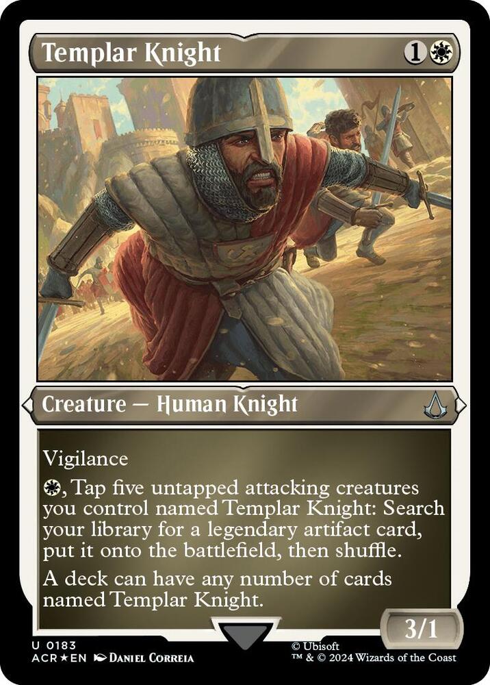 Templar Knight (Foil Etched) [Universes Beyond: Assassin's Creed] 183