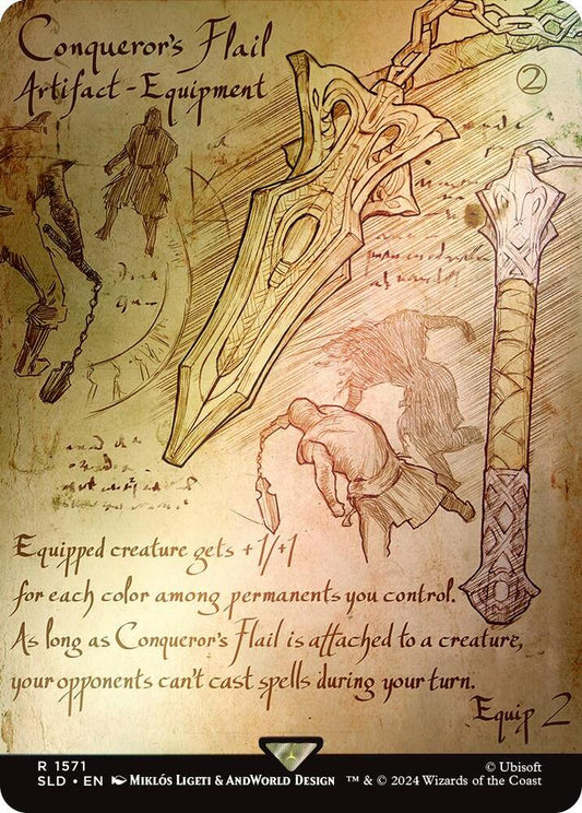 Conqueror's Flail (Rainbow Foil) [Secret Lair Drop Series] 1571