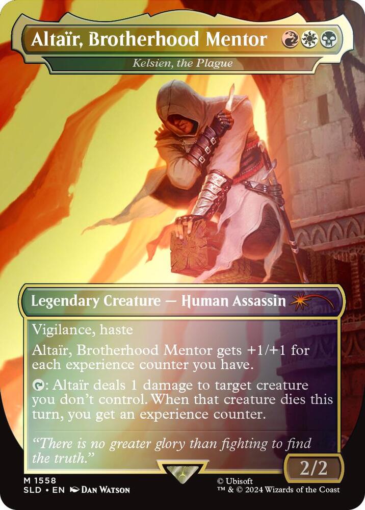 Altair, Brotherhood Mentor - Kelsien, the Plague (Rainbow Foil) [Secret Lair Drop Series] 1558