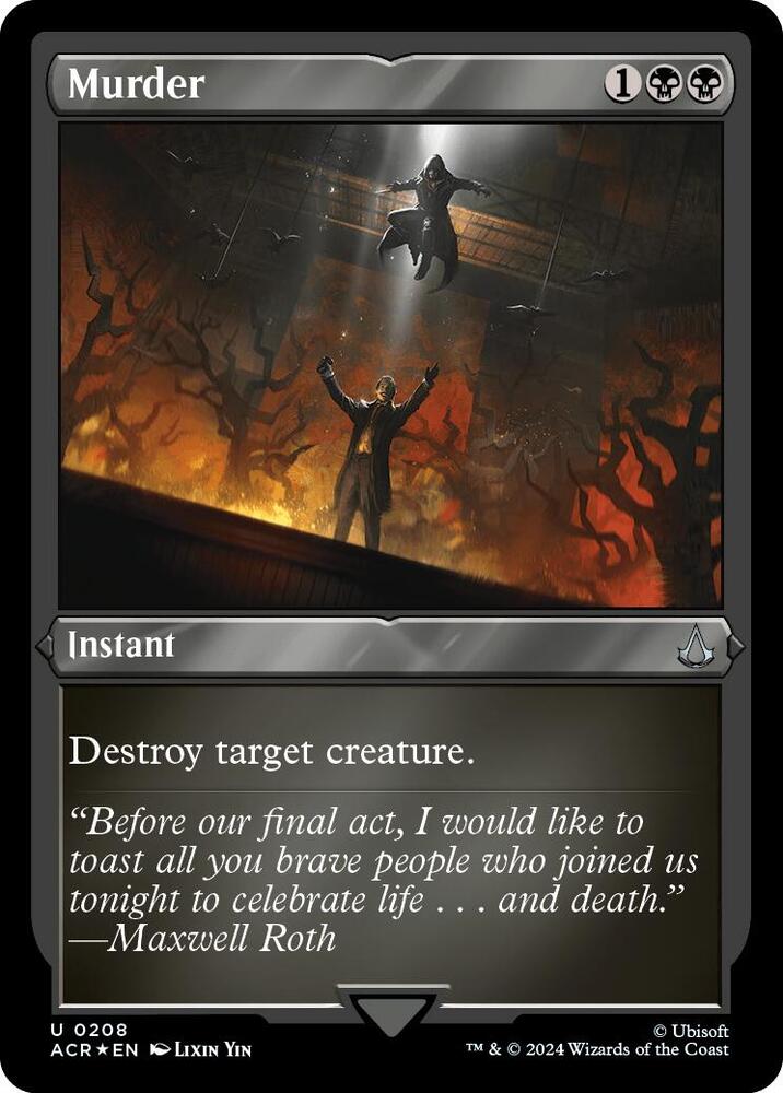 Murder (Foil Etched) [Universes Beyond: Assassin's Creed] 208
