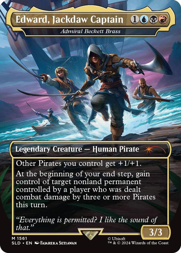 Edward, Jackdaw Captain - Admiral Beckett Brass [Secret Lair Drop Series] 1561