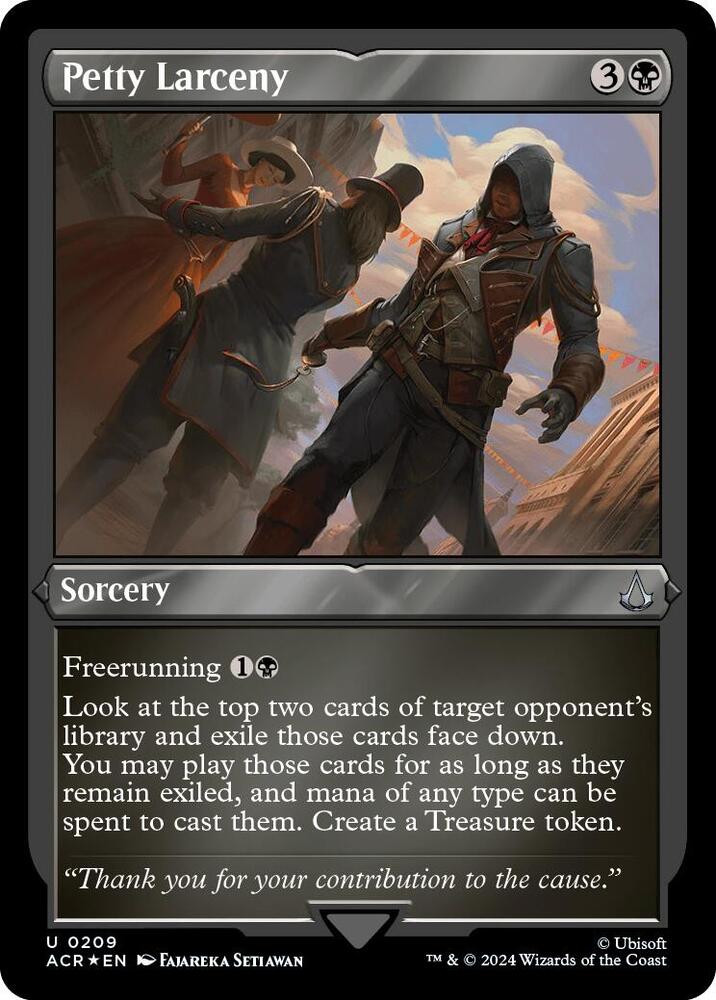 Petty Larceny (Foil Etched) [Universes Beyond: Assassin's Creed] 209