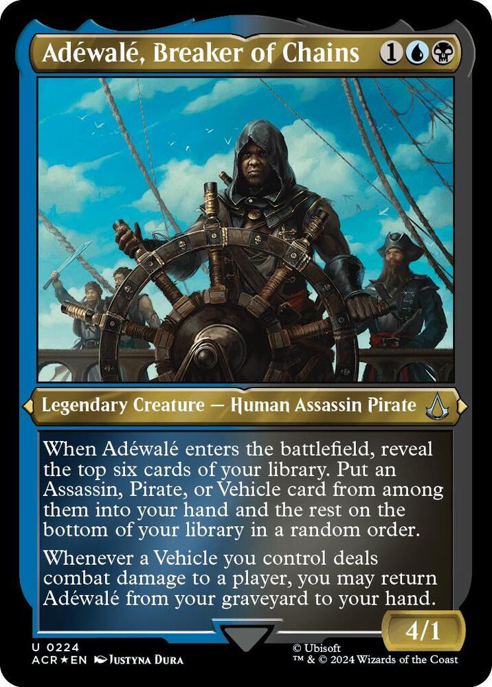 Adewale, Breaker of Chains (Foil Etched) [Universes Beyond: Assassin's Creed] 224